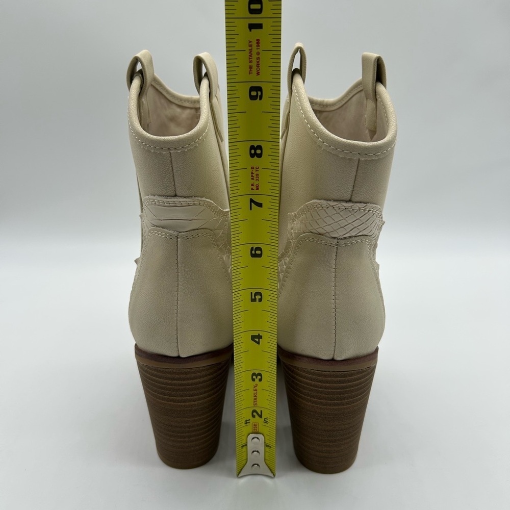 Altar’d State Beige Western Ankle Boots | Vegan | Size 8 | New With Tag - Picture 8 of 10